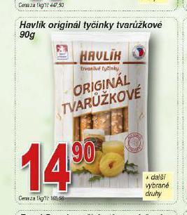 Hruška Havlík tyčinky nabídka