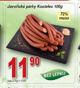 Hruška Javořické párky nabídka