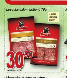 Hruška Lovecký salám nabídka