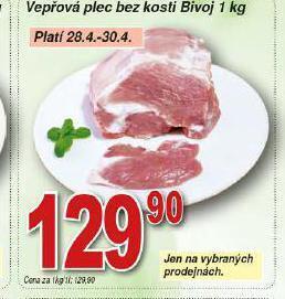 Hruška Vepřová plec bez kosti nabídka
