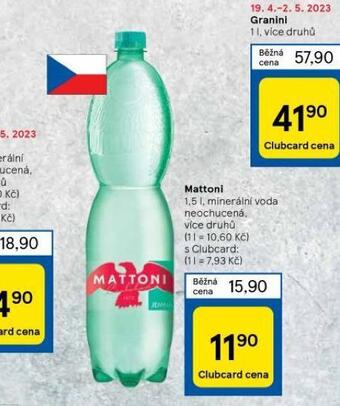 Tesco Mattoni neochucená nabídka