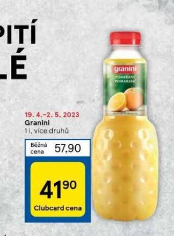 Tesco Granini nabídka