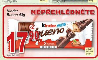 Hruška Kinder bueno nabídka