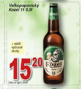 Hruška Pivo velkopopovický kozel nabídka