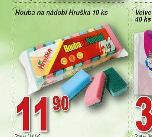 Hruška Houba na nádobí nabídka