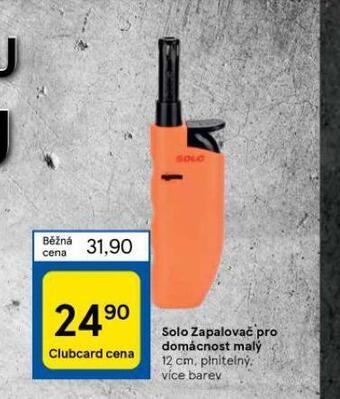 Tesco Solo zapalovač pro domácnost malý nabídka