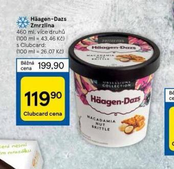 Tesco Häagen dazs zmrzlina nabídka