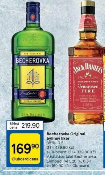 Tesco Becherovka original nabídka