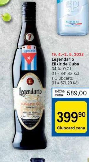 Tesco Legendario elixír de cuba nabídka