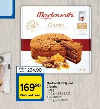 Tesco Medovník original classic nabídka