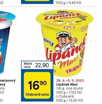 Tesco Lipánek maxi nabídka