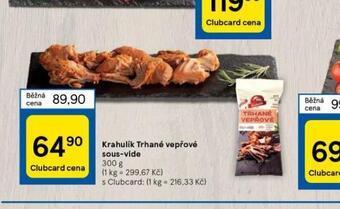 Tesco Krahulík trhané vepřové sous-vide nabídka