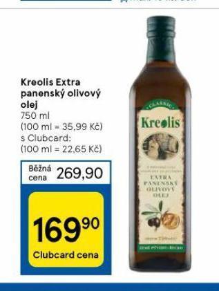 Tesco Kreolis extra panenský olivový olej nabídka