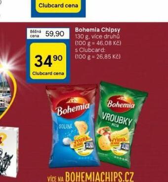Tesco Bohemia chipsy nabídka