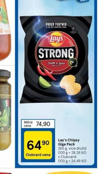 Tesco Lay´s chipsy giga pack nabídka