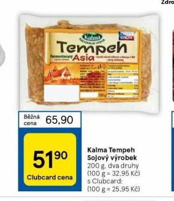Kalma tempeh sojový výrobek