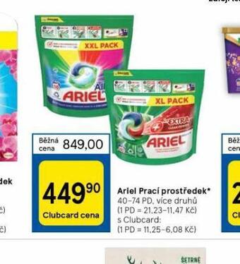 Tesco Ariel prací prostředek nabídka