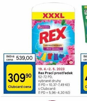 Tesco Rex prací prostředek nabídka