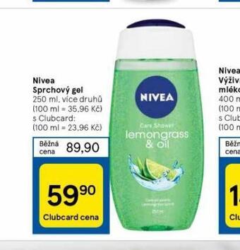 Tesco Nivea sprchový gel nabídka
