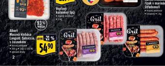 Albert Masová klobása salsiccia nabídka