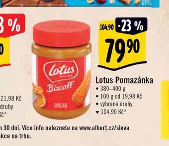 Albert Lotus pomazánka nabídka
