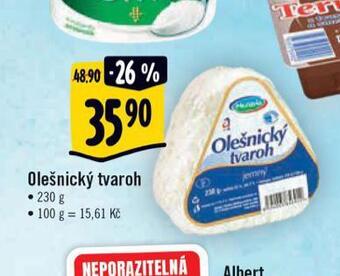 Albert Olešnický tvaroh nabídka