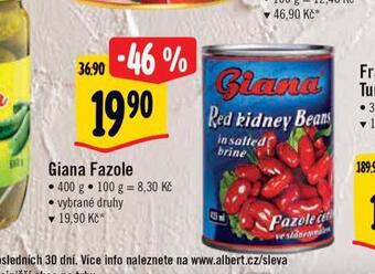 Albert Giana fazole nabídka