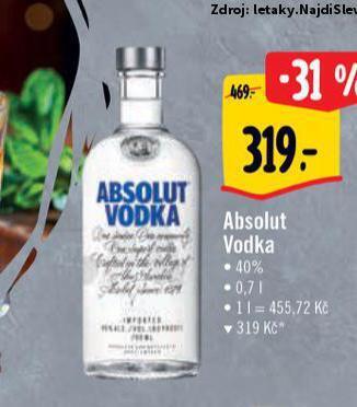 Albert Absolut vodka nabídka