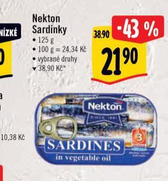 Albert Nekton sardinky nabídka