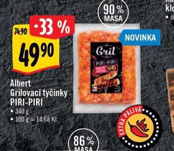 Albert Grilovací tyčinky piri-piri nabídka