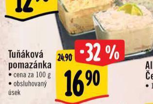 Albert Tuňáková pomazánka nabídka