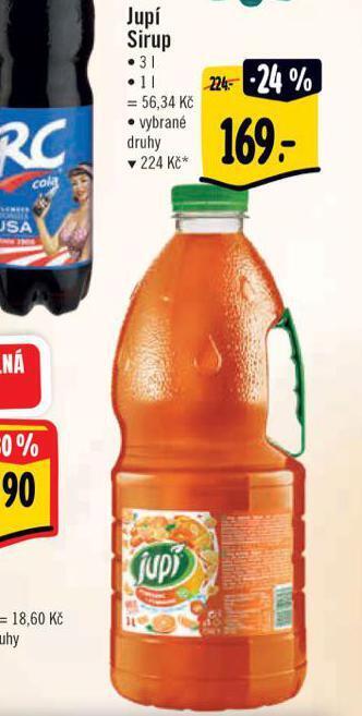 Albert Jupí sirup nabídka
