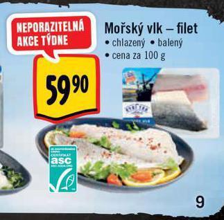 Albert Mořský vlk filet nabídka