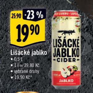 Albert Lišácké jablko nabídka