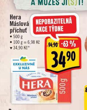 Albert Hera máslová příchuť nabídka
