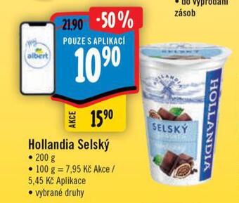 Albert Hollandia selský jogurt nabídka