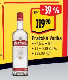 Albert Pražská vodka nabídka