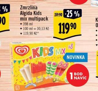 Albert Zmrzlina algida kids nabídka