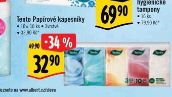 Albert Tento papírové kapesníky nabídka