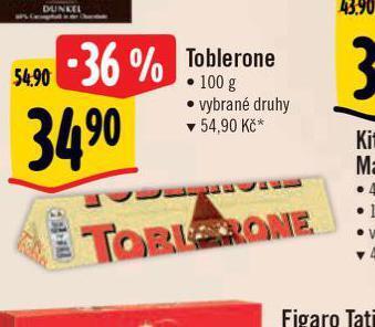 Albert Toblerone nabídka