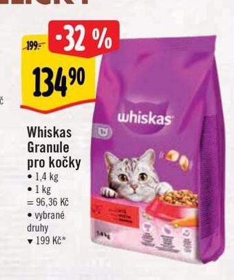 Albert Whiskas granule pro kočky nabídka