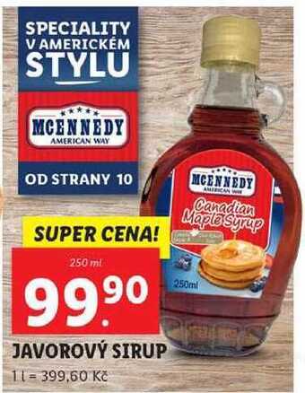 Lidl Javorový sirup, 250 ml nabídka