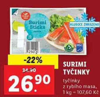 Lidl Surimi tyčinky, 250 g nabídka