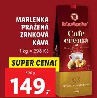 Lidl Marlenka pražená zrnková káva, 500 g nabídka