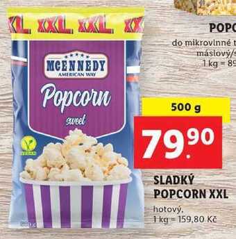 Lidl Sladký popcorn xxl, 500 g nabídka