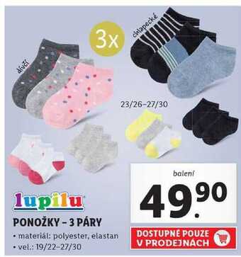Lidl Ponožky - 3 páry nabídka