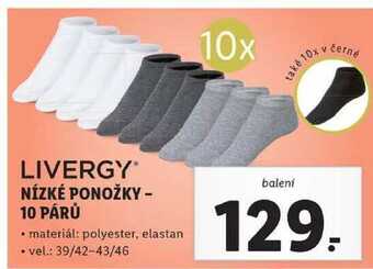 Lidl Nízké ponožky - 10 párů nabídka