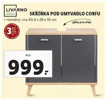 Lidl Skříňka pod umyvadlo corfu nabídka
