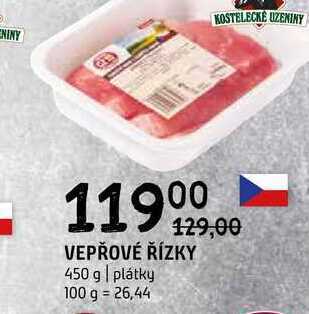 Terno Vepřové řízky 450 g nabídka