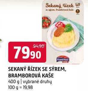 Terno Sekaný řízek se sýrem, bramborová kaše 400 g nabídka